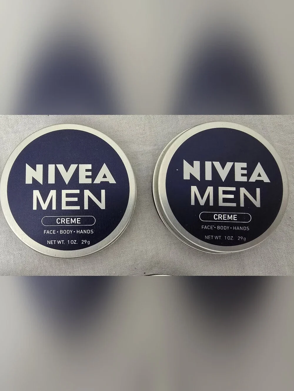 19 Pack Nivea Men Creme for Face Body & Hands Moisturizing Cream Travel Tin 1 oz
